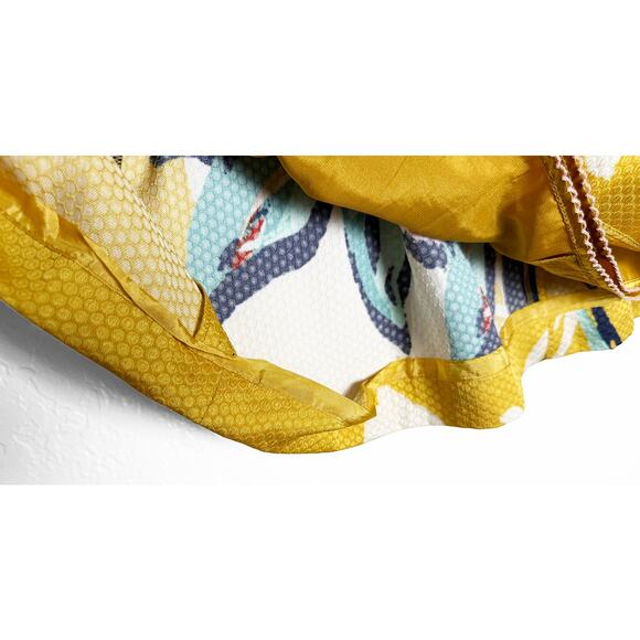 Anthropologie X Maeve Women's Tropicale Skirt Textured Mini Skirt Pleats Pockets - Picture 16 of 16